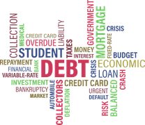 debt related words